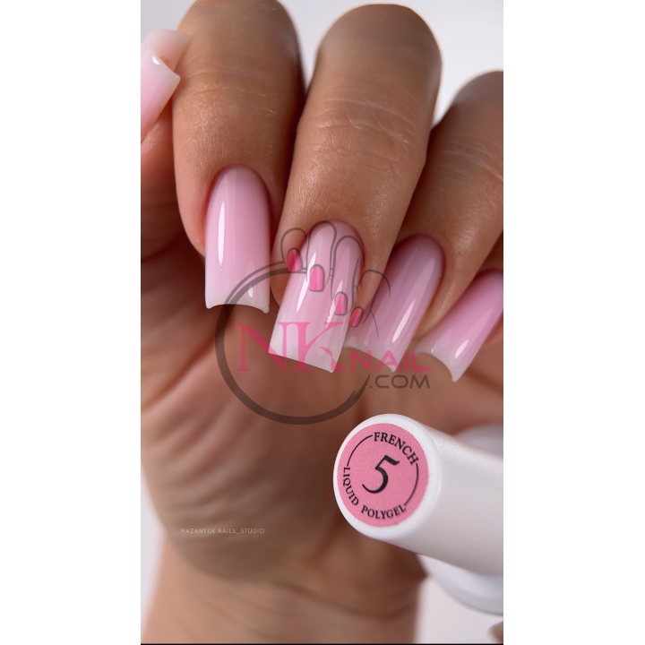 Жидкий полигель Crooz Liquid Polygel French№05, 15 мл